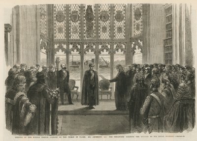 Eröffnung der Middle Temple Bibliothek von English School
