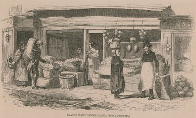 Orangenmarkt am Dukes Place, London von English School
