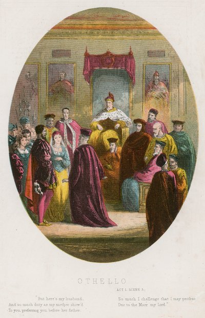 Othello, Akt 1 Szene iii von English School