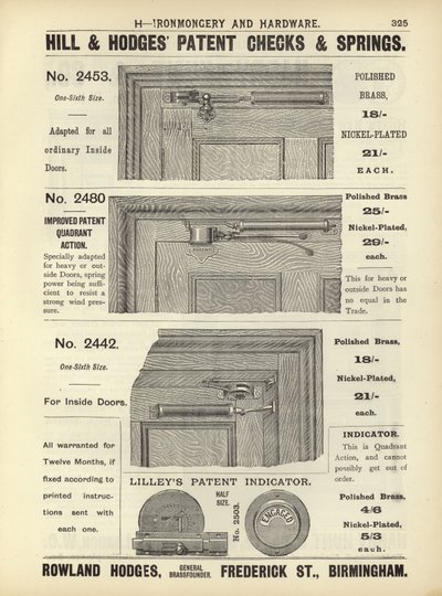 Seite aus The Architects, Surveyors and Engineers Compendium 1892 von English School
