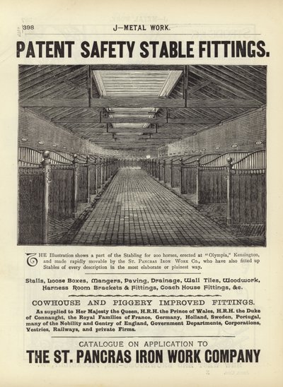 Seite aus dem Kompendium der Architekten, Vermesser und Ingenieure 1892 von English School