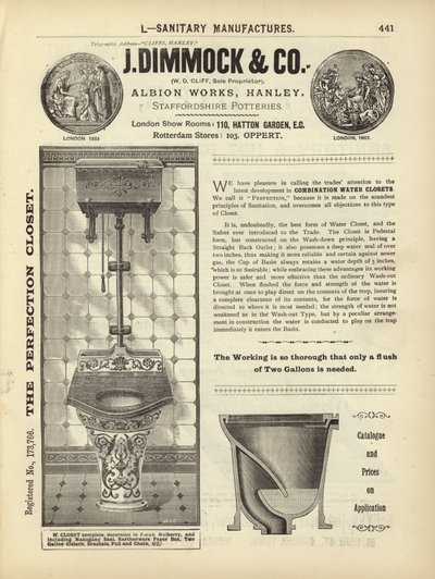 Seite aus dem Kompendium der Architekten, Vermesser und Ingenieure 1892 von English School