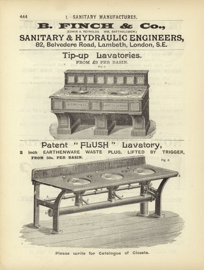 Seite aus dem Kompendium der Architekten, Vermesser und Ingenieure 1892 von English School