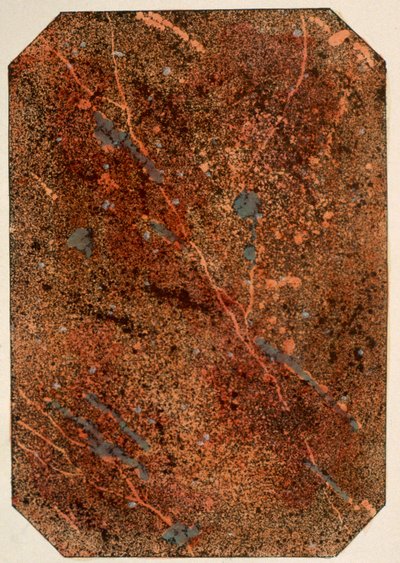 Seite aus einem viktorianischen Musterbuch mit Marmorierungseffekten, veröffentlicht 1880er Jahre von English School