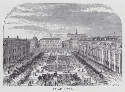 Paris, Palais Royal (Stich) von English School