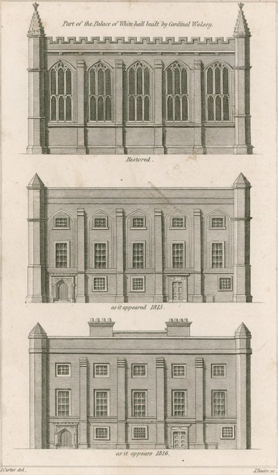 Teil des Palastes von Whitehall, gebaut von Kardinal Wolsey von English School