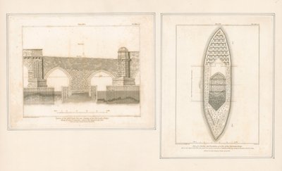 Teile der alten London Bridge von English School