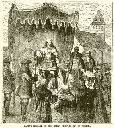 Huldigung an den Großen Kurfürsten in Königsberg von English School