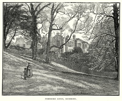 Pembroke Lodge, Richmond (Gravur) von English School
