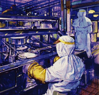 Penicillin wurde erstmals in Amerika massenproduziert von English School