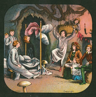 Peter Pan, Laternenbild, ca. 1910 von English School
