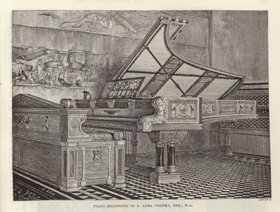 Klavier von Lawrence Alma-Tadema von English School
