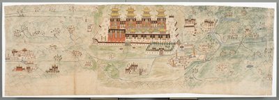 Bildkarte von Zentral-Tibet in 7 Abschnitten von English School