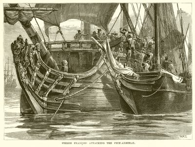 Pierre Francois greift den Vizeadmiral an von English School