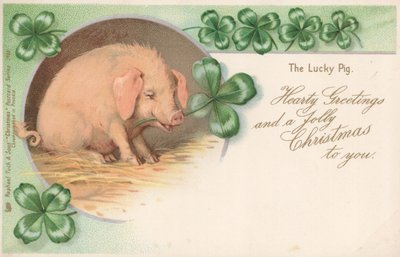 Schwein im Klee von English School