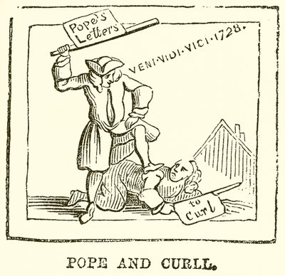 Papst und Curll von English School