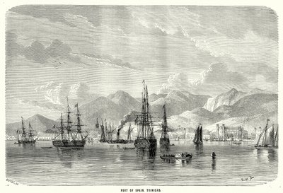 Port of Spain, Trinidad (Gravur) von English School