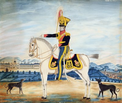 Porträt von Captain William Manfull in voller Militäruniform, 1822 von English School