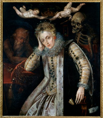 Porträt von Elisabeth I., Königin von England (1533 - 1603), gegen Ende ihres Lebens von English School