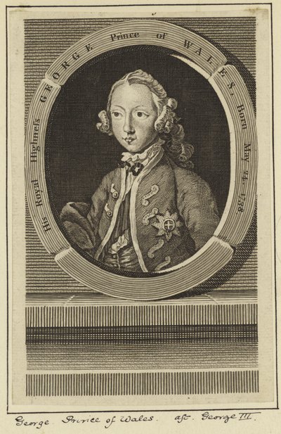 Porträt von George, Prinz von Wales von English School