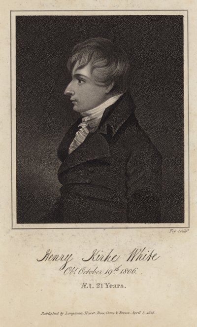 Porträt von Henry Kirke White von English School