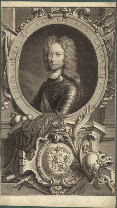 Porträt von John Campbell, Duke of Argyll und Duke of Greenwich von English School
