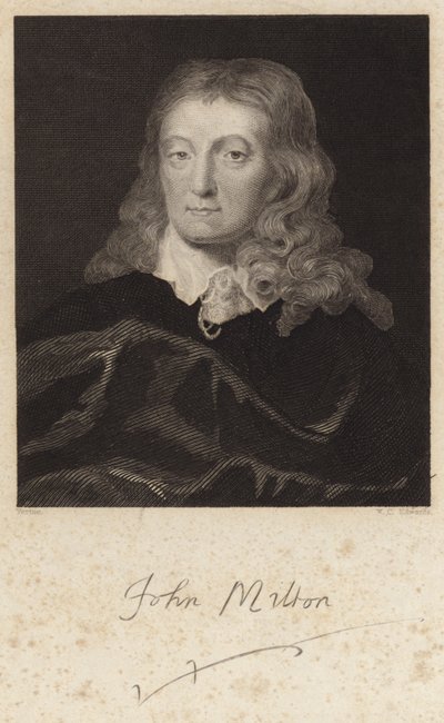 Porträt von John Milton von English School