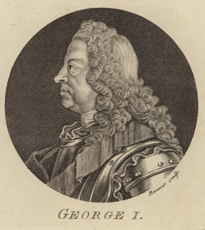 Porträt von König Georg I. von Großbritannien und Irland von English School