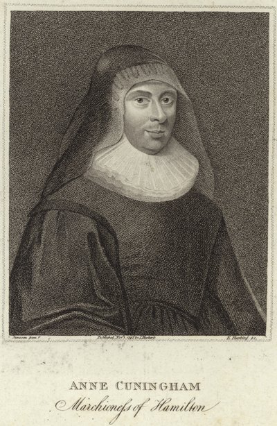 Porträt von Lady Ann Cunningham, Marchioness von Hamilton von English School