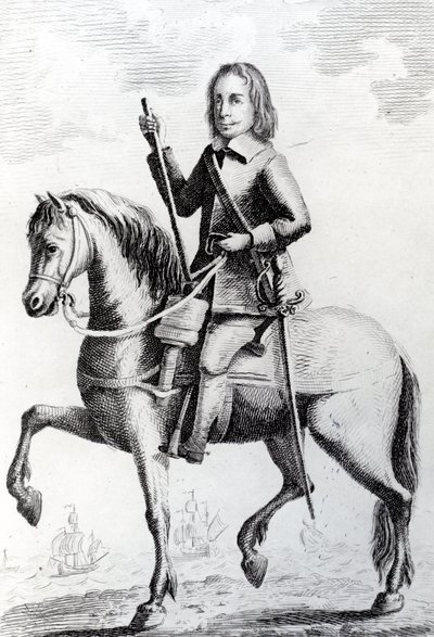 Porträt von Generalmajor Desborough zu Pferd von English School