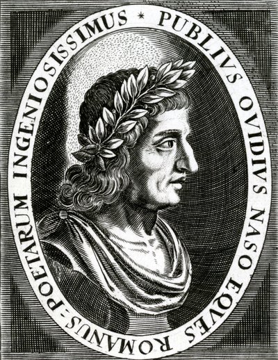 Porträt von Ovid, 1639 von English School
