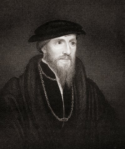 Porträt von Sir Anthony Denny, aus Lodges British Portraits, 1823 von English School