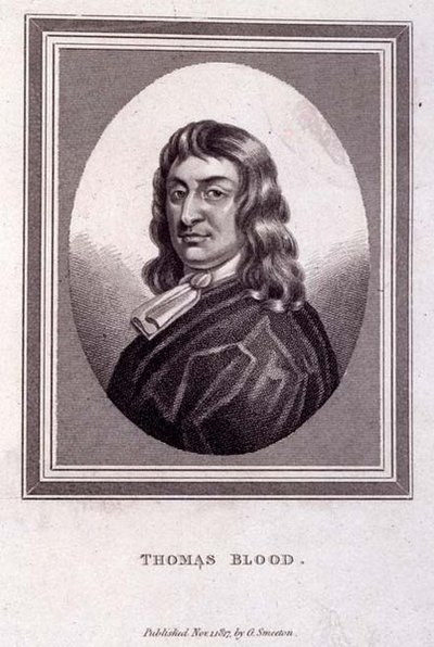 Porträt von Thomas Blood (ca. 1618-80), veröffentlicht von G. Smeeton von English School