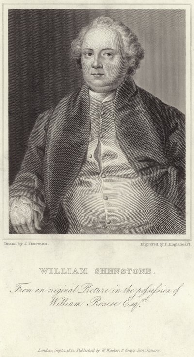 Porträt von William Shenstone von English School