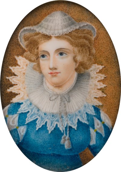 Porträt einer Dame, angeblich Maria Stuart, ca. 1800-99 von English School
