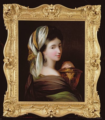 Porträt einer Dame in östlicher Kleidung, ca. 1890 von English School
