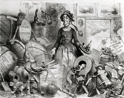 Porträt der berühmten Miss-Management, respektvoll ihren Bewunderern gewidmet, 1855 von English School