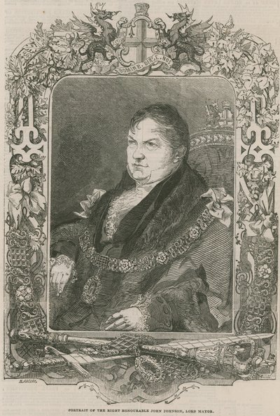 Porträt des ehrenwerten John Johnson, Lord Mayor von English School