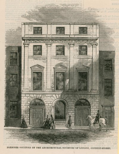 Räumlichkeiten der Architektenvereinigungen von London, Conduit Street, London von English School