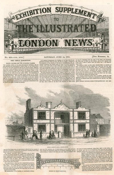 Prinz Alberts Modell-Wohnhaus, Große Ausstellung, 1851 von English School