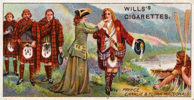 Prinz Charlie und Flora Macdonald von English School