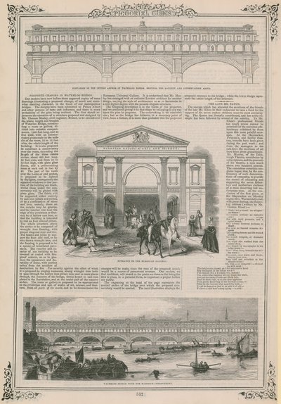 Vorgeschlagene Änderungen an der Waterloo Bridge von English School