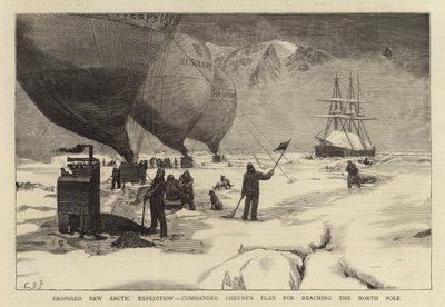 Vorgeschlagene neue Arktisexpedition, Commander Cheynes Plan zur Erreichung des Nordpols von English School