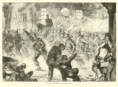 Preußischer Vormarsch bei Gravelotte, August 1870 von English School