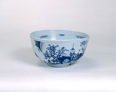 Punch-Schale, möglicherweise hergestellt in Brislington, ca. 1675-1700 von English School