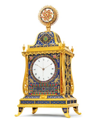 Viertelstundenschlagende, musikalische und Automaten-"Segelschiffe"-Uhr für den chinesischen Markt, Henry Borrell, London, spätes 18. Jahrhundert von English School