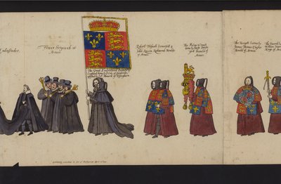 Begräbnisprozession von Königin Elisabeth I. von English School