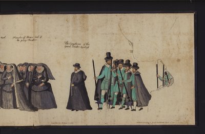 Begräbnisprozession von Königin Elisabeth I. von English School