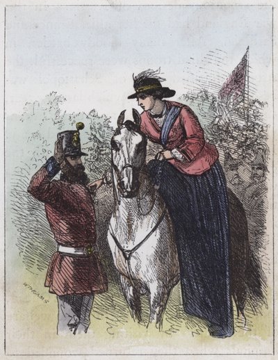 Königin Victoria verteilt das Victoria-Kreuz von English School