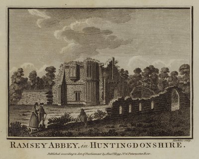 Ramsey Abbey in Huntingdonshire (Stich) von English School
